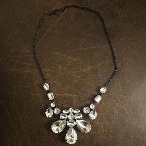 Elegant Black and Silver Necklace